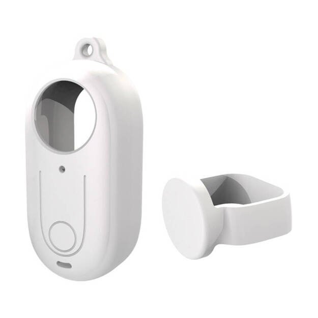 PULUZ silikoninis dėklas su objektyvo dangteliu, skirtas Insta360 GO 3 / GO 3S, baltas