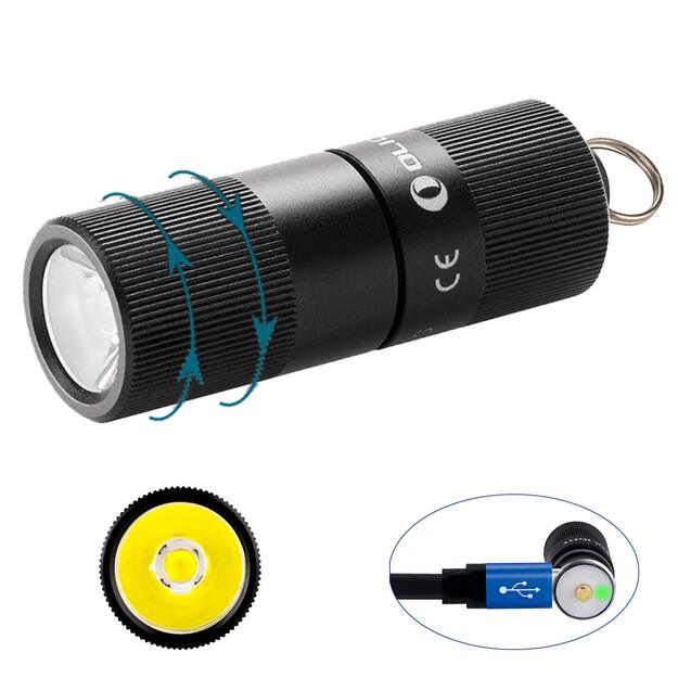 Olight I1R 2 EOS juodas, įkraunamas žibintuvėlis