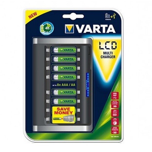Varta 8 AA/AAA baterijų kroviklis