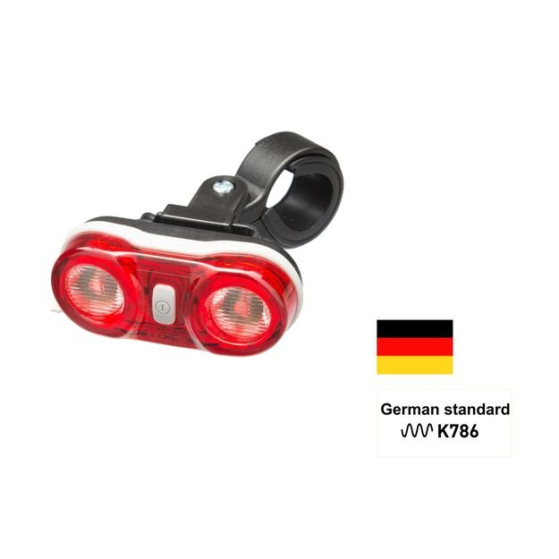 LED dviračio žibintas galinis Mactronic  Walle II