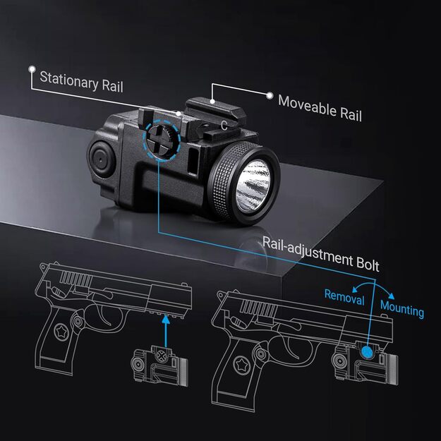 Nextorch WL14 Weapon Flashlight - 500 Lumens