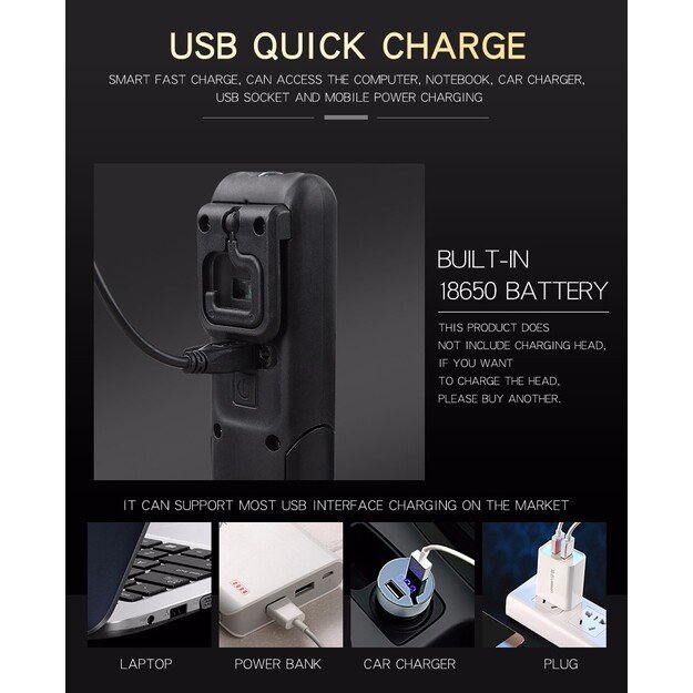 Supfire G6, USB, 140 lm darbo žibintas