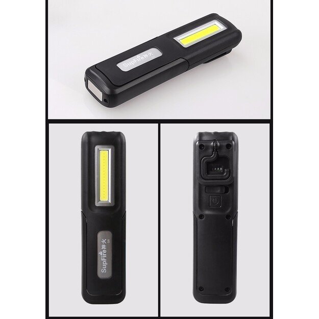 Supfire G6, USB, 140 lm darbo žibintas