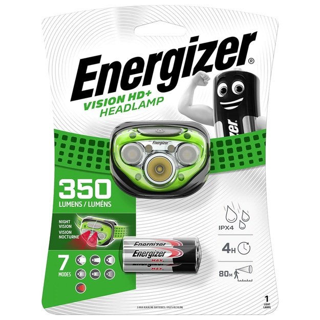 Energizer Vision HD + 350 liumenų žibintuvėlis