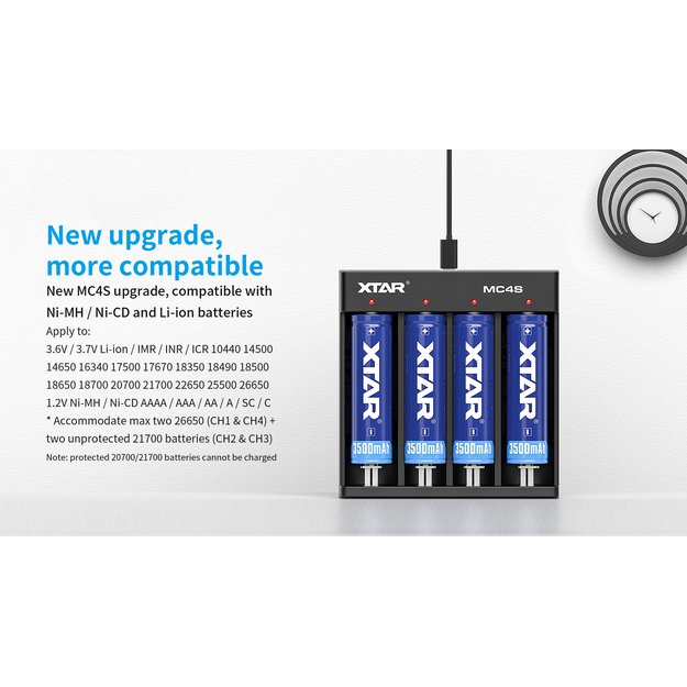 Зарядное устройство XTAR MC4S