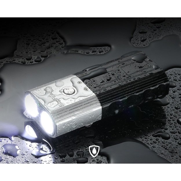 Supfire BL06 dviračio žibintas, USB, POWER BANK, 600lm