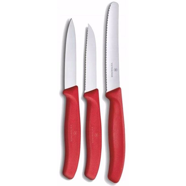 Victorinox Swiss Classic pjaustymo peilių rinkinys, 3 dalys Raudonas 6.7111.3