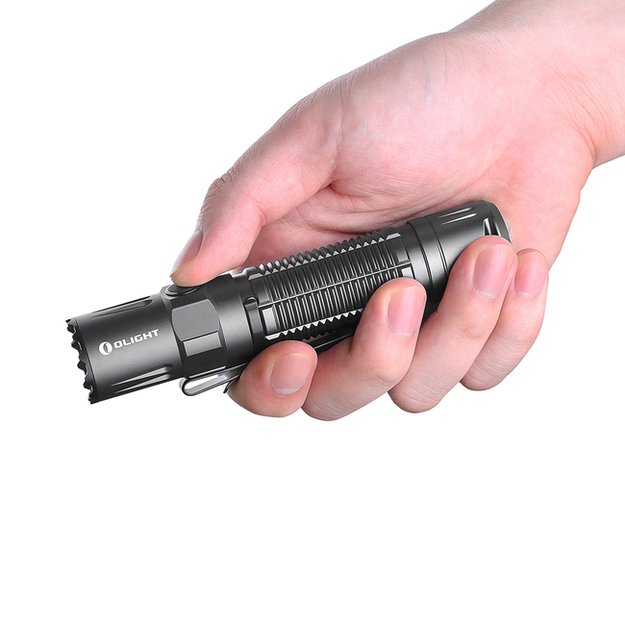 Olight M2R Pro Warrior įkraunamas LED žibintuvėlis (Limited Edition Gun Metal versija)