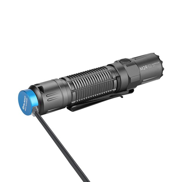 Olight M2R Pro Warrior įkraunamas LED žibintuvėlis (Limited Edition Gun Metal versija)