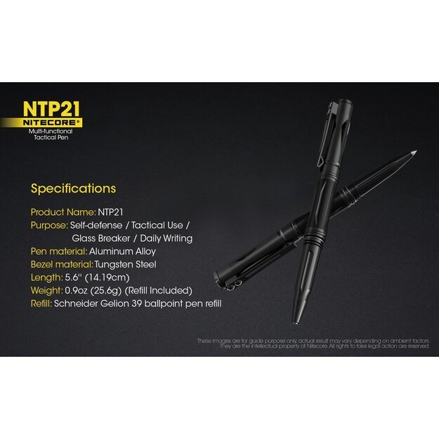 Тактическая ручка Nitecore NTP21