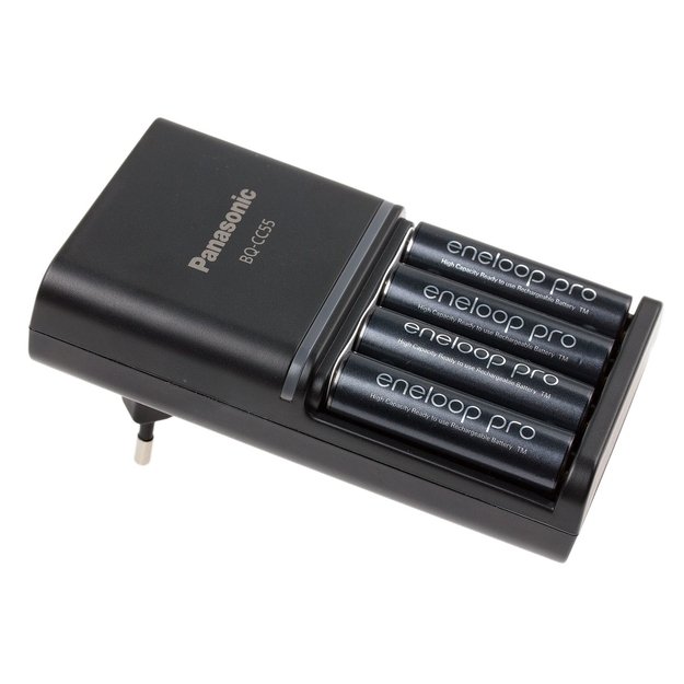 Eneloop BQ-CC55 charger + 4 pcs batteries Eneloop PRO 2550mAh AA