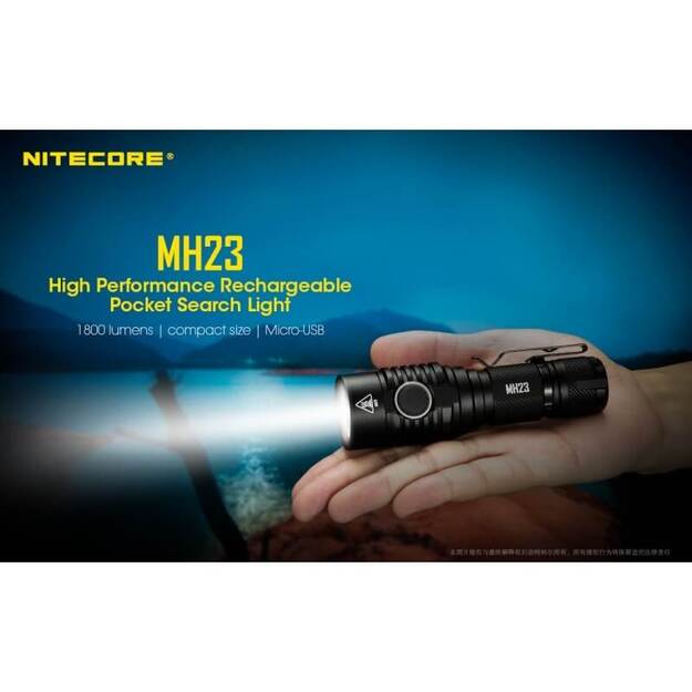 Nitecore MH23 - 1800lm, žibintuvėlis