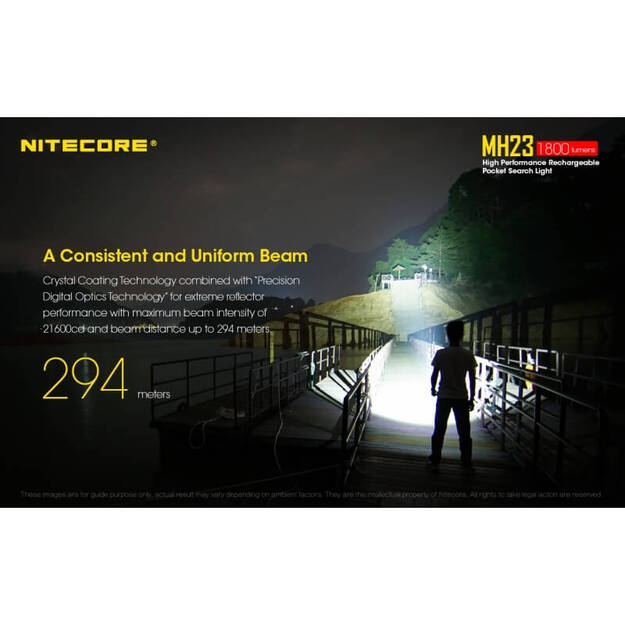 Nitecore MH23 - 1800lm, žibintuvėlis