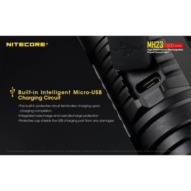 Nitecore MH23 - 1800lm, žibintuvėlis