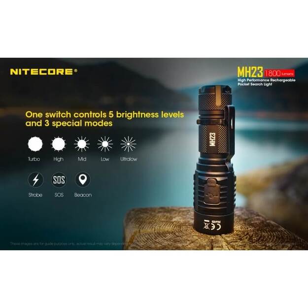 Nitecore MH23 - 1800lm, žibintuvėlis