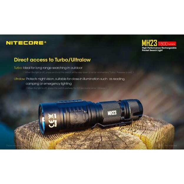 Nitecore MH23 - 1800lm, žibintuvėlis