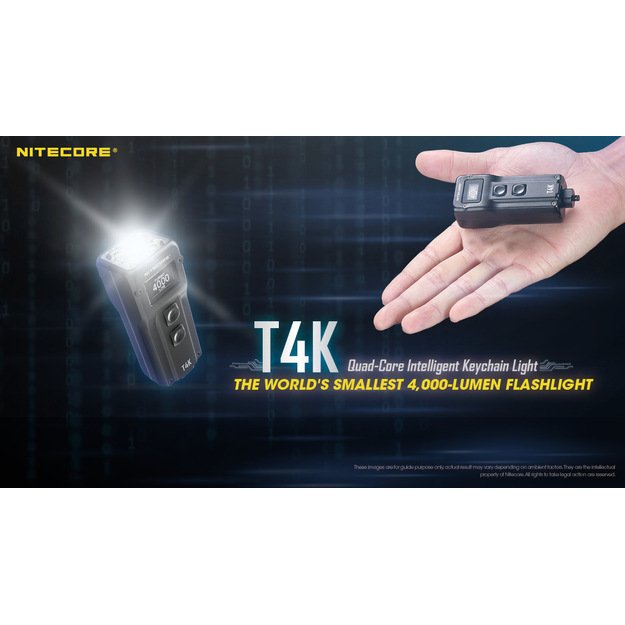Nitecore T4K - 4000lm flashlight