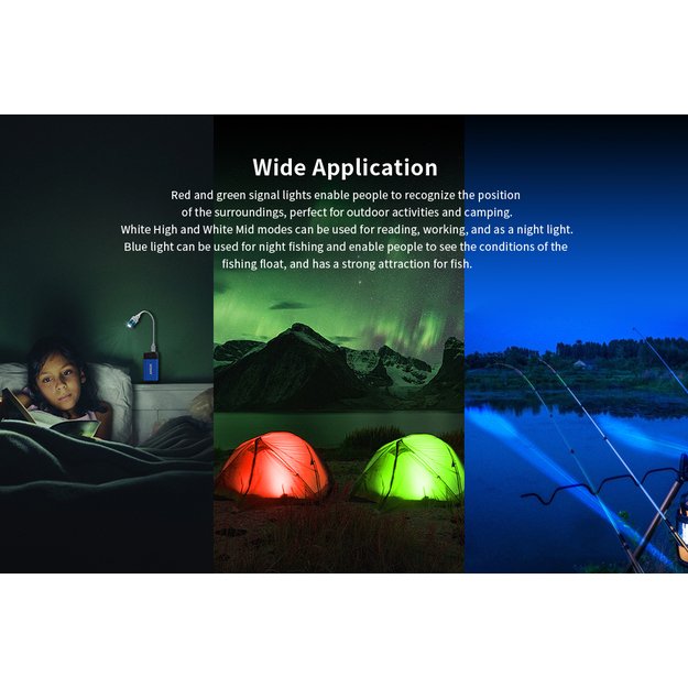 XTAR UL1-120 RGB USB šviestuvas