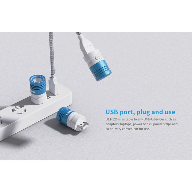 XTAR UL1-120 RGB USB šviestuvas