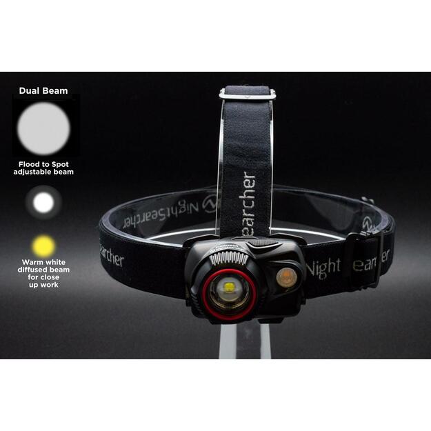 Nightsearcher 580R įkraunamas žibintuvėlis