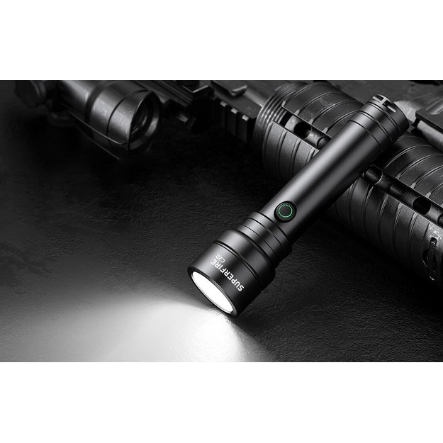 Superfire hand flashlight C20, 280lm, USB