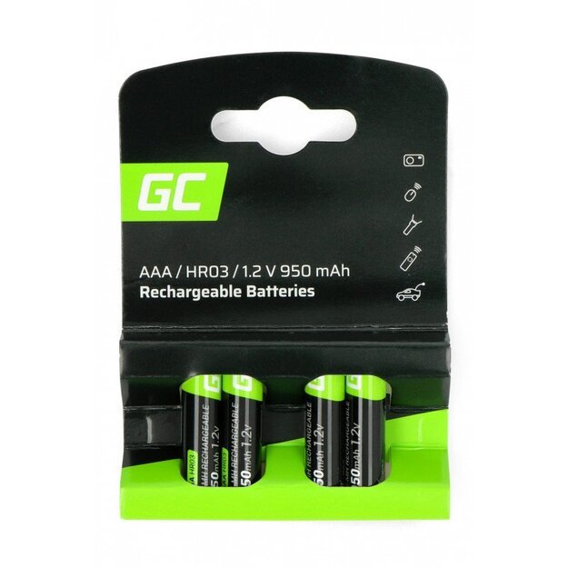 GREENCELL Green Cell akumuliatorius 4x  AAA HR03 12V 950mAh GR03