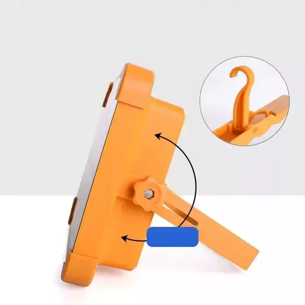 LED Floodlight with Solar Panel, Portable, with Power Bank Function (USB-C), 150W