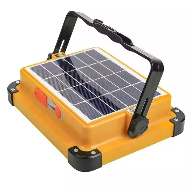 LED Floodlight with Solar Panel, Portable, with Power Bank Function (USB-C), 150W