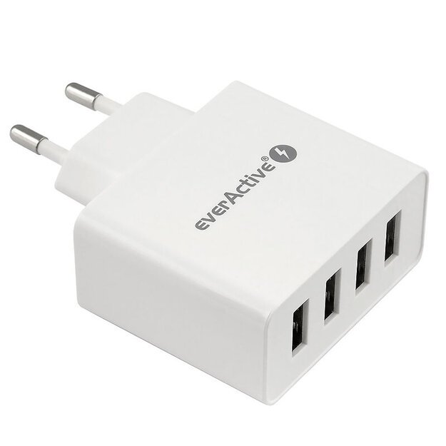 EverActive 5V 5A 4xUSB įkroviklis