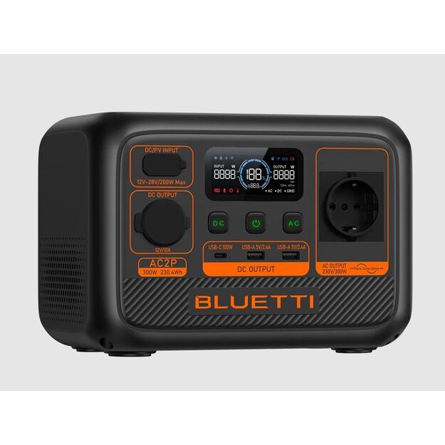 BLUETTI AC2P energijos stotelė 300W 230Wh LiFePO4
