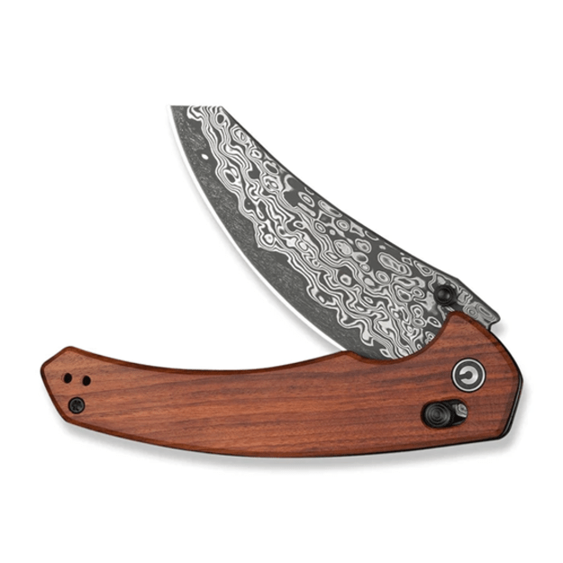 Civivi peilis iš Guibourtia medienos, Damasko, gamintojas Gavko Knives (C24050-DS1)
