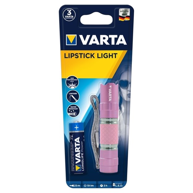 Žibintuvėlis LED Lipstick Light 1AA VARTA
