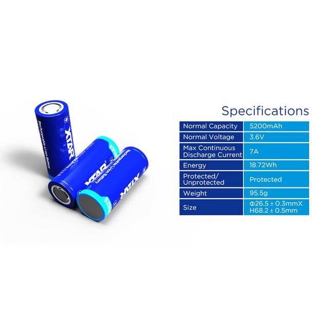 Baterija 26650 5200mah