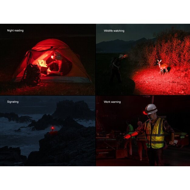 Fenix ​​HM60R V2.0 LED žibintuvėlis ant galvos