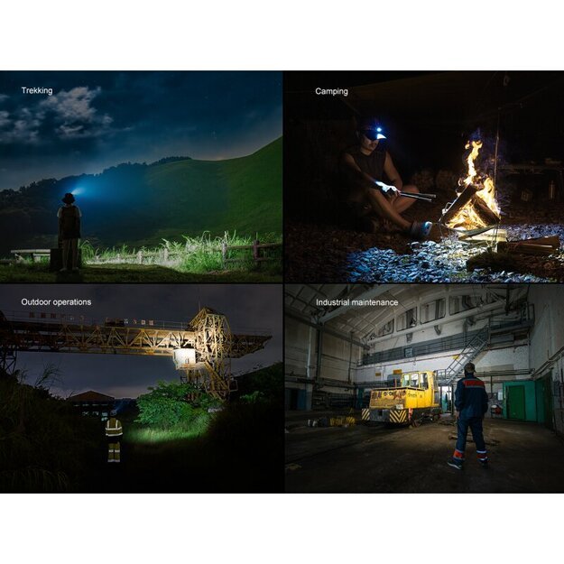 Fenix ​​HM60R V2.0 LED žibintuvėlis ant galvos