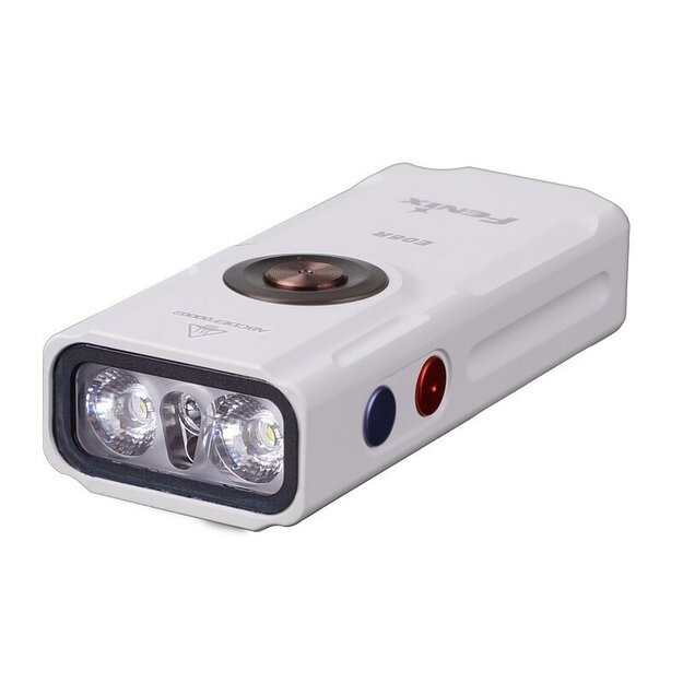 Fenix ​​E06R žibintuvėlis: balta + UV + lazerinė šviesa, Baltas