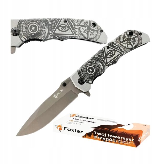 Складной нож FOXTER® с символикой 22,5 см