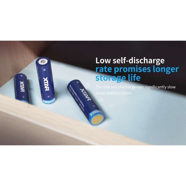 3300mah pakraunama 18650 baterija XTAR su apsauga