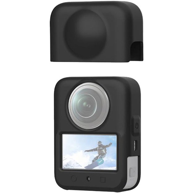 PULUZ silicone lens cover DJI Osmo 360 (Black)