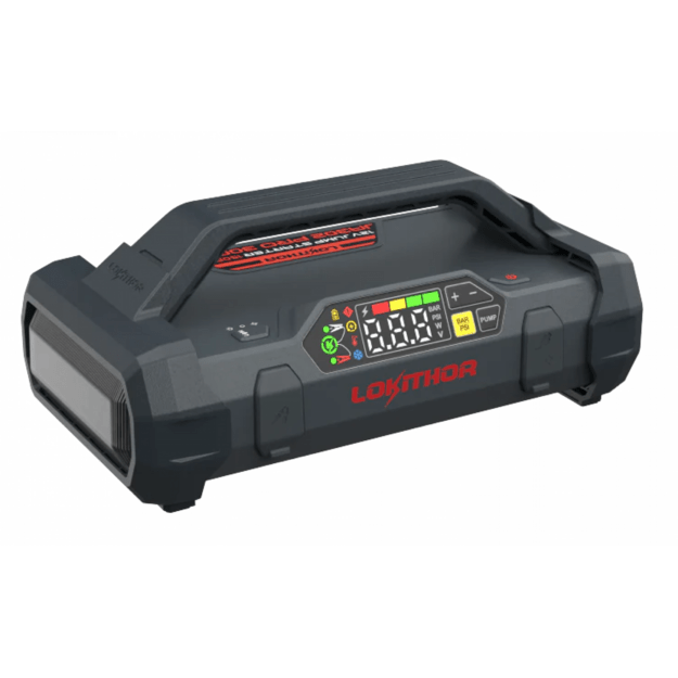 Lokithor JA302 Pro — Пусковое устройство 12В 3000А с компрессором