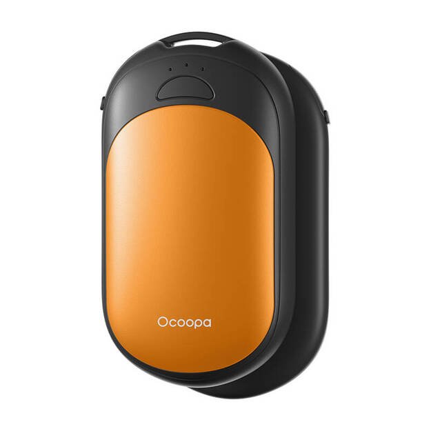Ocoopa UT3 Lite 2x2500 mAh rankų šildukai, USB-C, JUODA/ORANŽINĖ UT3053