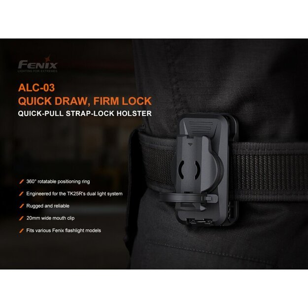 Fenix ​​​​ALC-03 žibintuvėlio laikiklis ant diržo