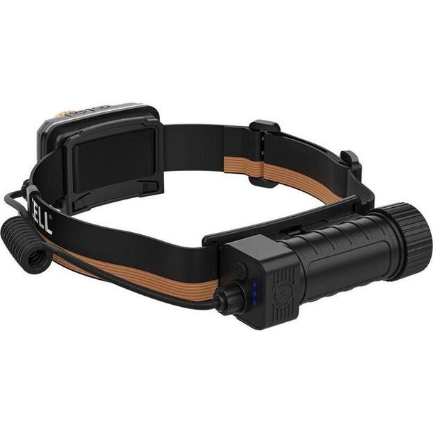 Duracell DH1500R žibintuvėlis ant galvos 1500 lm 1x18650