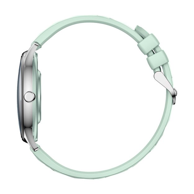 COLMI L28 Smart Watch (Silver-green + green leather strap)