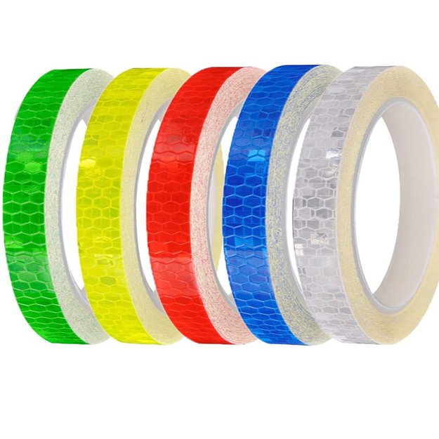 Šviesą atspindinti lipni juosta 1cm / 8m