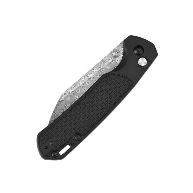 CJRB Cutlery Pyrite-Light Black FRN Damascus sulenkiamas peilis J1945D-BK