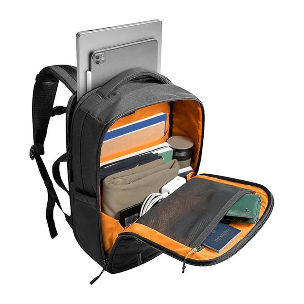 TOMTOC TechPack-T73 X-pac 15.6  /30L Laptop Backpack (Black)