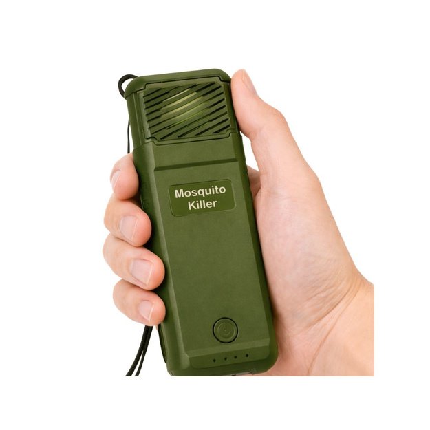 Portable USB rechargeable mosquito repeller, green