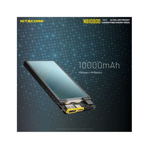 Внешний аккумулятор (Power Bank) Nitecore NB10000 GEN2, 10000 мАч