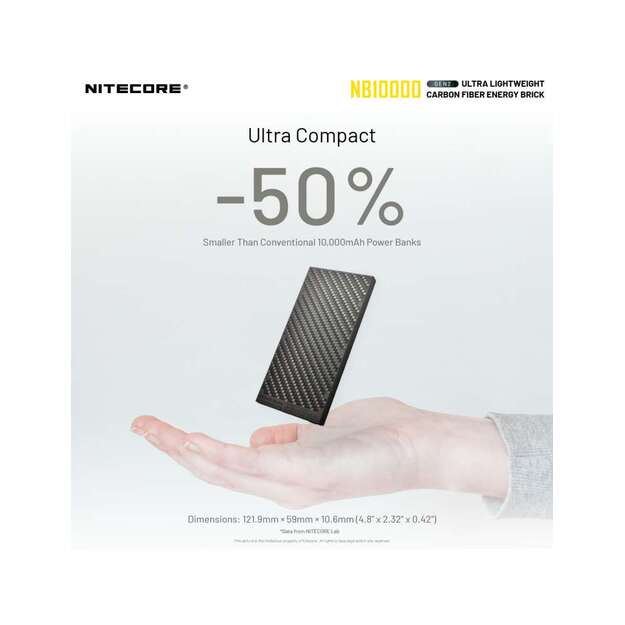 Внешний аккумулятор (Power Bank) Nitecore NB10000 GEN2, 10000 мАч
